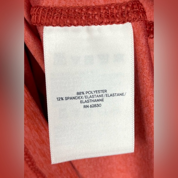 Lands End Sun Shirt SPF Swim Tee Long Sleeve Sunwashed Red / Orange Men's M 0207 - Picture 4 of 6